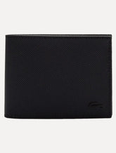 Carteira Lacoste Masculina Classic Bifold Petit Piquet Preta