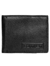 Carteira Calvin Klein Couro Texture Logo Offset Preta