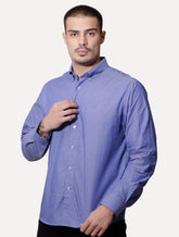 Camisa Ellus Masculina Tricoline Water Stripe Classic Azul