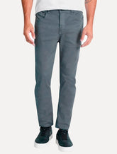 Calça Aramis Masculina Sarja Slim Color Tinturada Chumbo