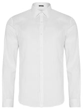 Camisa Ellus Masculina Regular Linen Like Classic Italian Branca