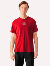 Camiseta Lacoste Masculina Regular Cotton Jersey Vintage Branded Bordô