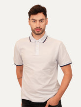 Polo Ellus Masculina Piquet Classic Easa Tri Dark Branca