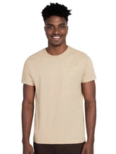 Camiseta Aramis Masculina Tingimento Eco Lisa Areia