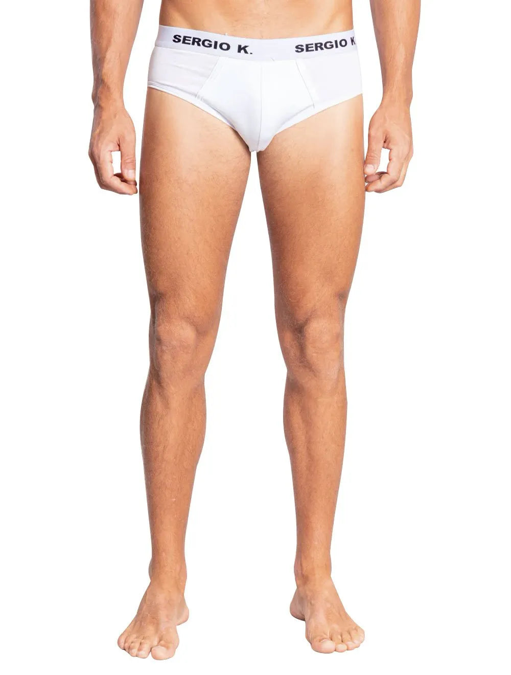 Cueca Sergio K Slip Branca Pack 2UN