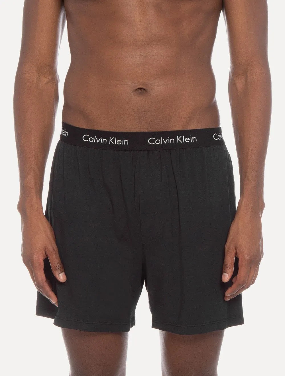 Cueca Calvin Klein Samba Canção Modal Logo Classic Preta 1UN