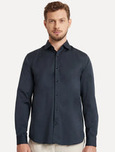 Camisa Aramis Masculina Cosmo Stretch Algodão Poliamida Azul Marinho