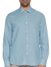 Camisa VR Masculina Casual Cotton Stretch Azul