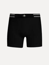 Cueca Dudalina Boxer Seamless Logo Stripes Preta 1UN