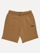 Bermuda Lacoste Moletom Masculina Big Croco Cáqui