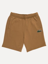 Bermuda Lacoste Moletom Masculina Big Croco Cáqui