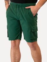 Bermuda Lacoste Masculina Cotton Cargo Pockets Verde