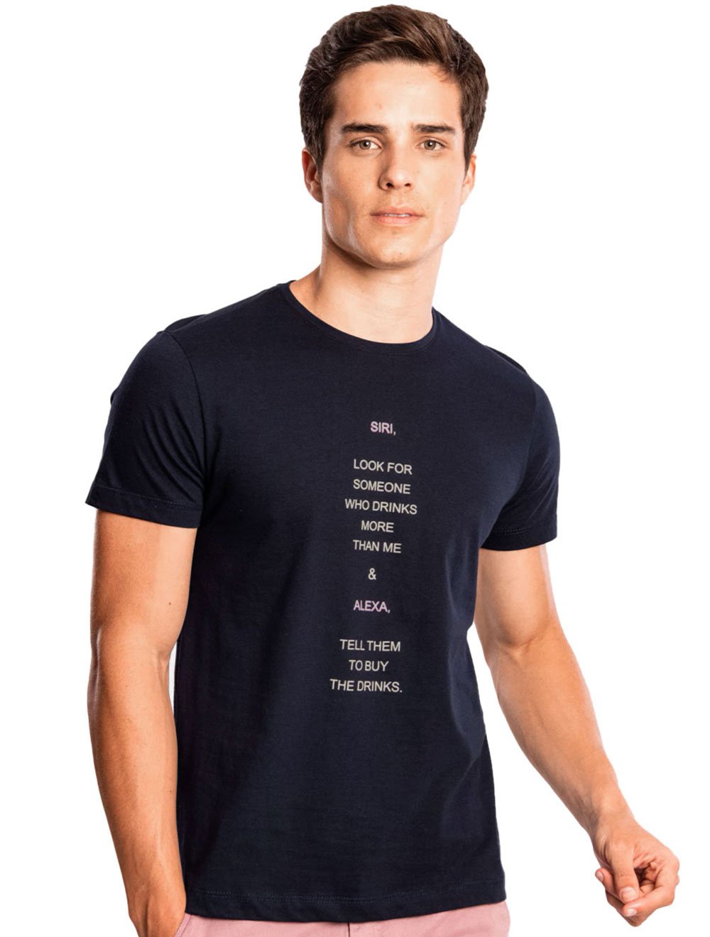 Camiseta Sergio K Masculina Alexasiri Azul Marinho