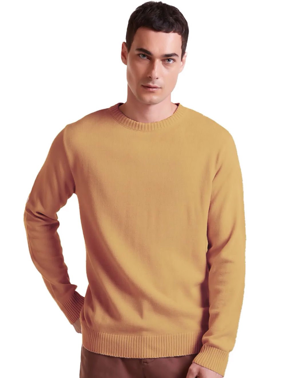 Moletom Forum Masculino Comfort Crewneck Basic Cáqui