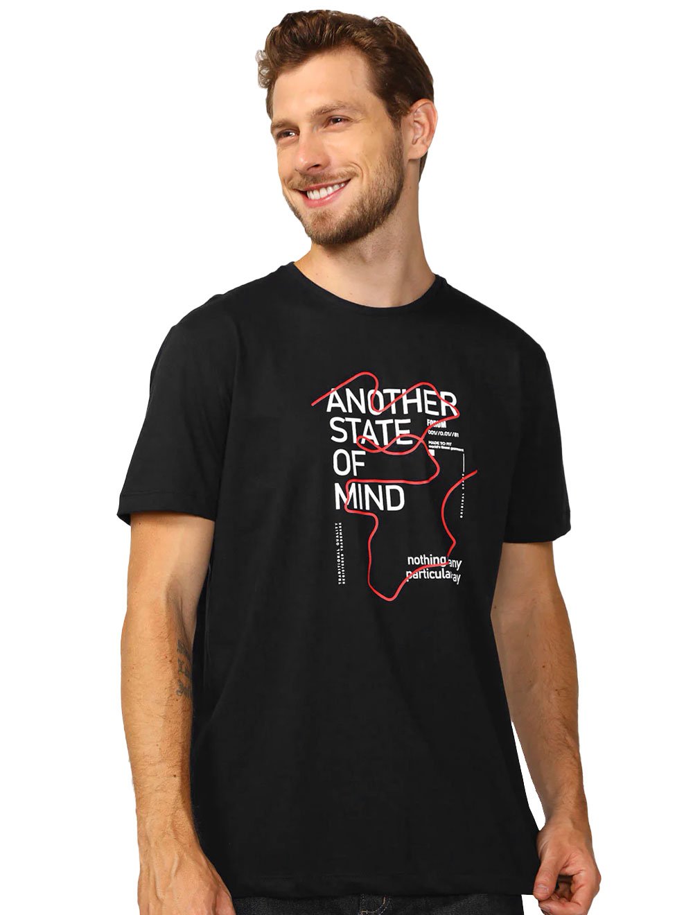 Camiseta Forum Masculina Another State Preta