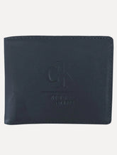 Carteira Calvin Klein Jeans Couro CKJ New York Azul Marinho