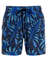 Short Dudalina Masculino D'Água Floral Azul Escuro