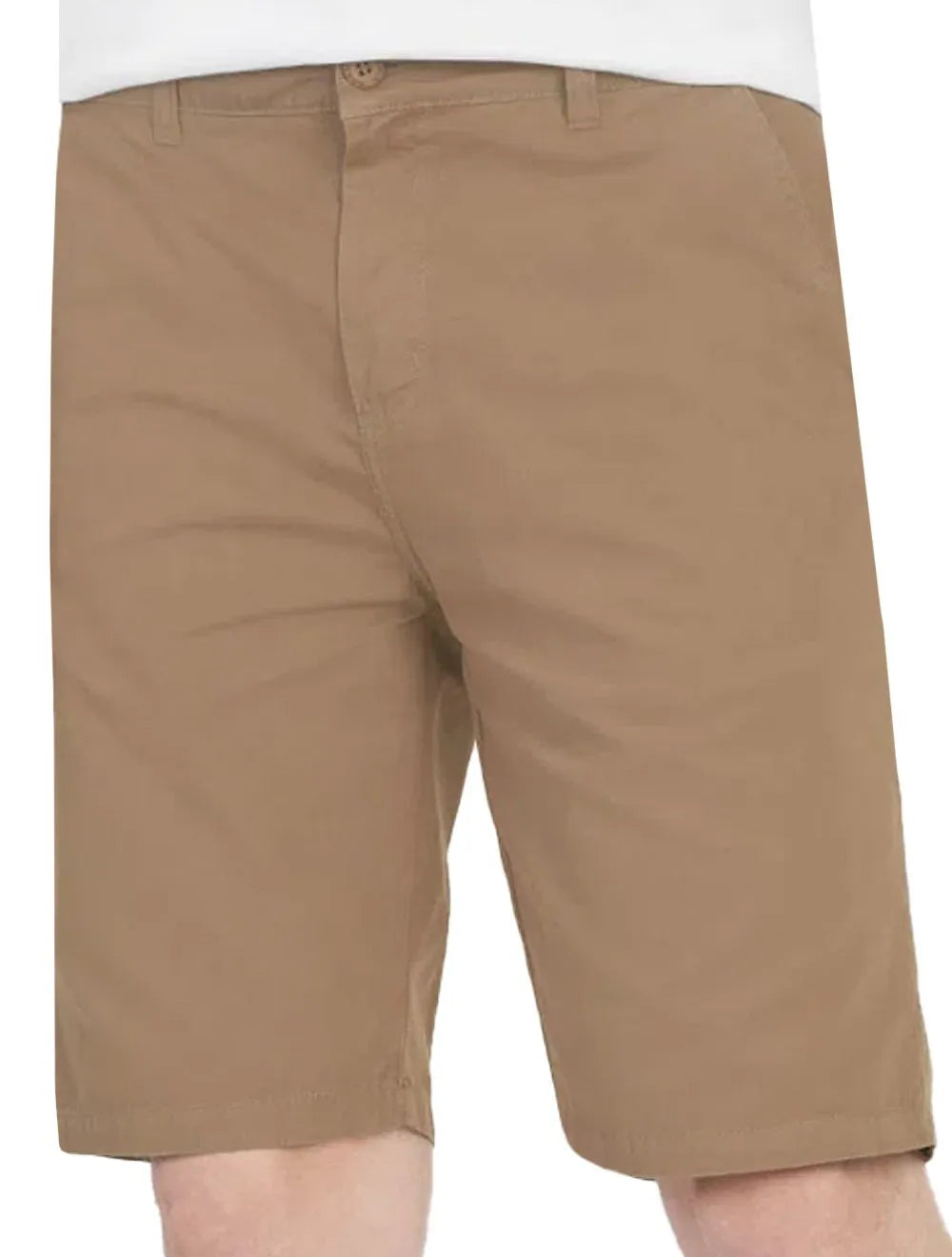 Bermuda Aramis Masculina Chino Color Basica Castor Marrom