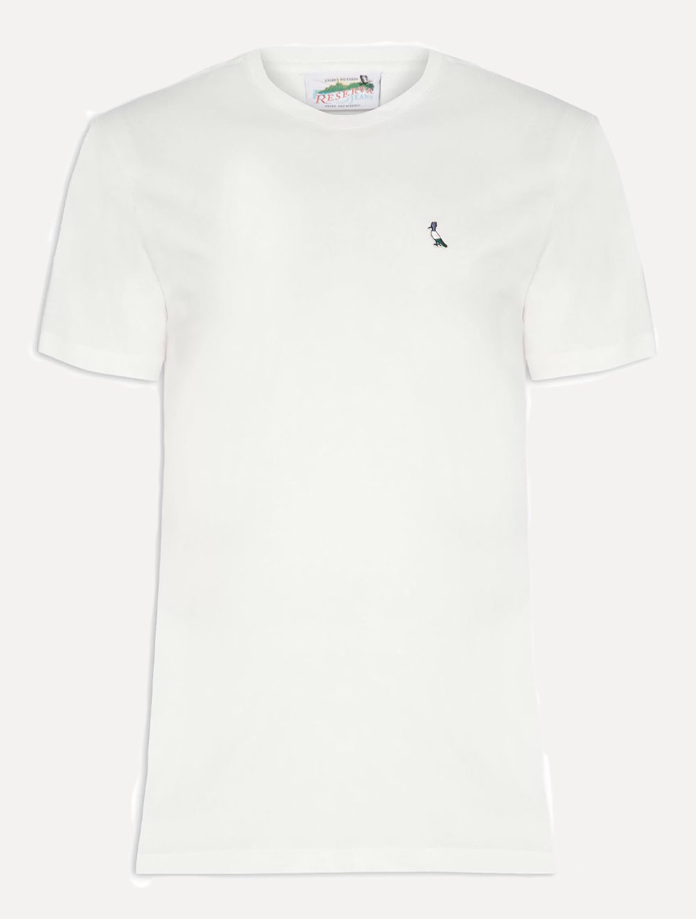 Camiseta Reserva Masculina Regular Patch Tricolor Off-White
