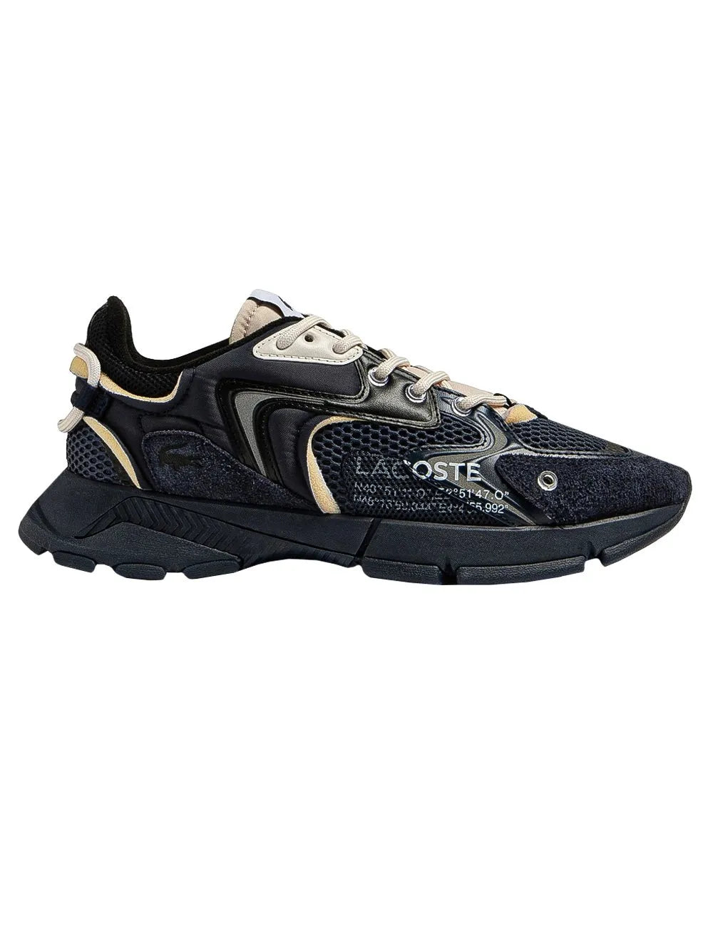 Tênis Lacoste Masculino L003 Neo Blk/Nvy Preto