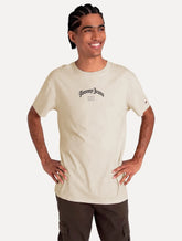 Camiseta Tommy Jeans Masculina Regular Grunge Arch Areia