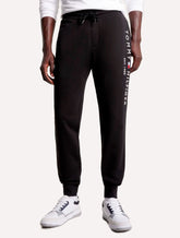Calça Tommy Hilfiger Masculina Moletom Basic Branded Logo Preta