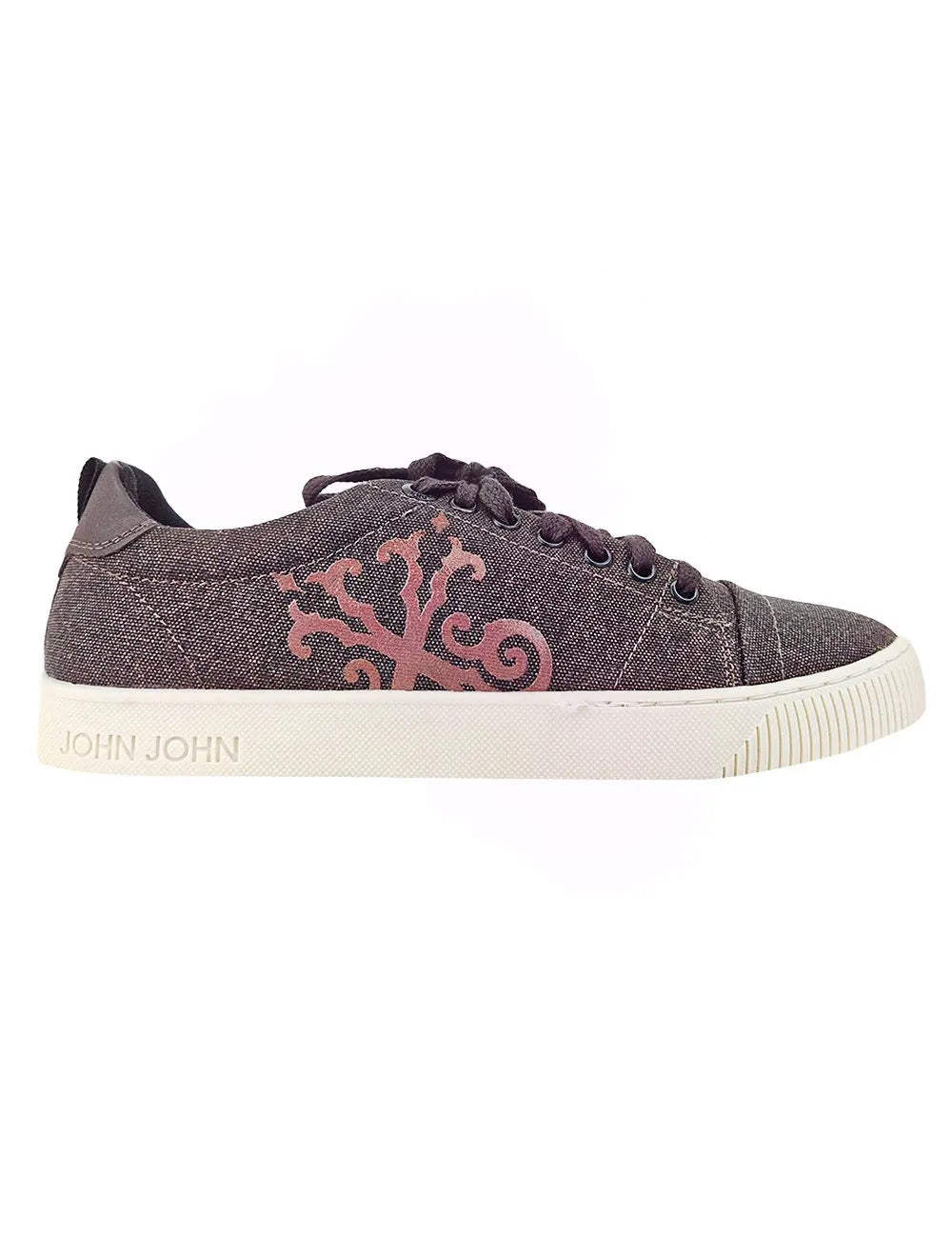 Tênis John John Masculino London Canvas Brown Marrom Escuro Mescla