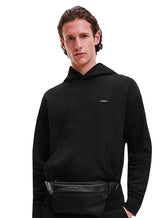 Moletom Calvin Klein Masculino Canguru Hoodie CK Tag Preto