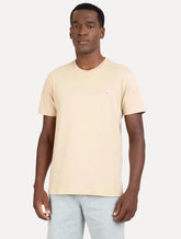Camiseta Aramis Masculina Basic Lisa Caqui