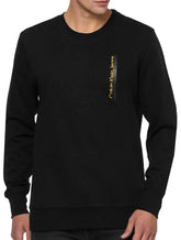 Moletom Calvin Klein Jeans Crewneck Logo Faixa Gel Preto
