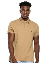 Polo Tommy Hilfiger Athletic Prep Pure Cotton Marrom Claro