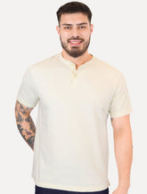 Camiseta Aramis Masculina Regular Gola Portuguesa Tricot Off White