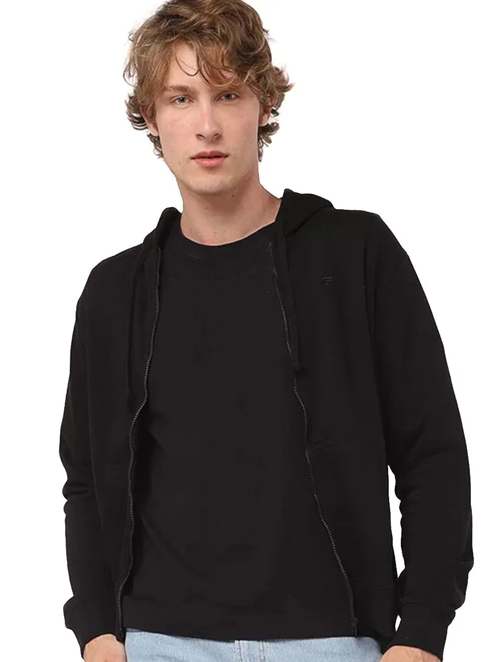 Moletom Ellus Masculino Hoodie Basico Easa Ziper Preto