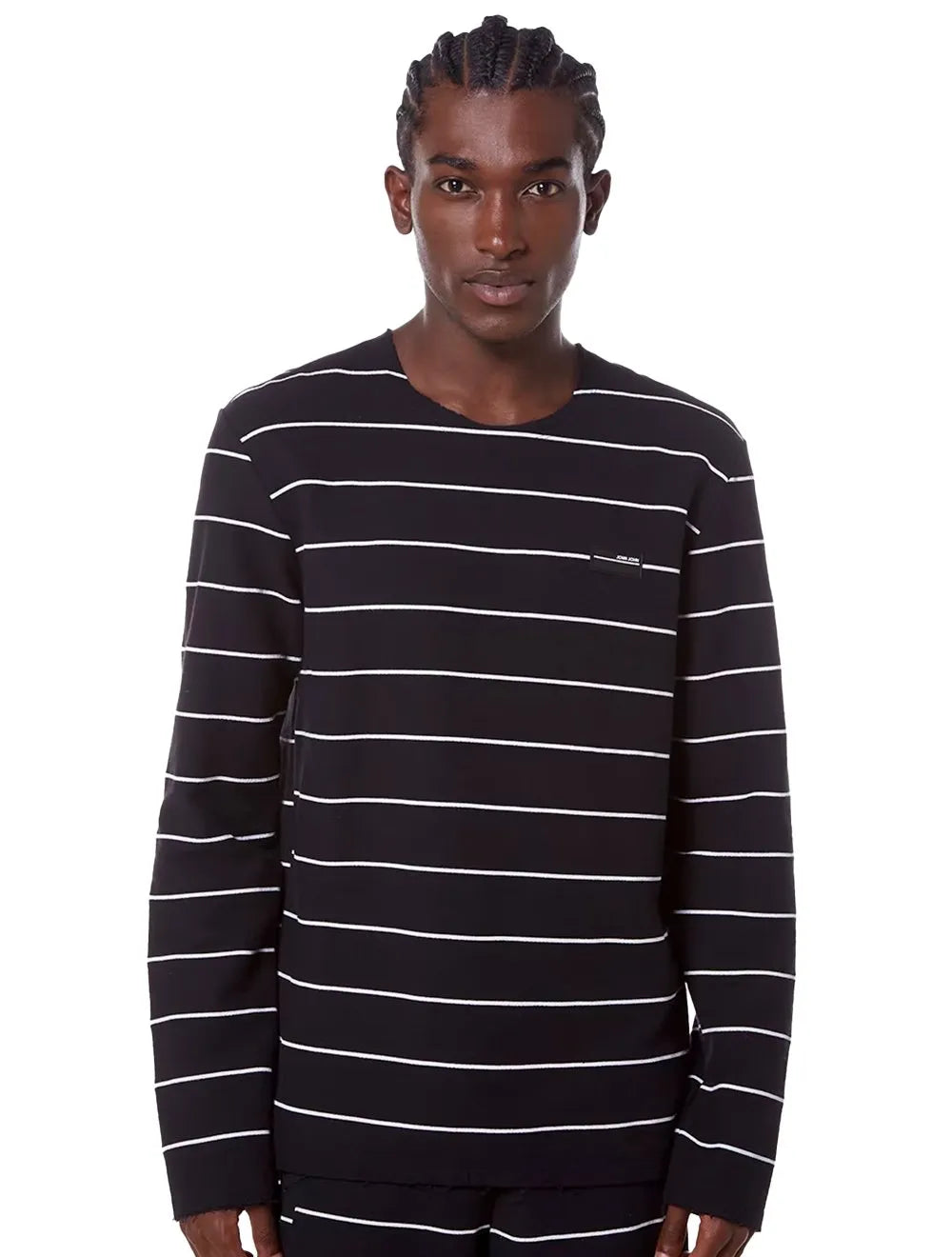 Moletom John John Masculino Stripes Black Preto