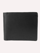 Carteira Calvin Klein Couro Horizontal Logo Floater Preta