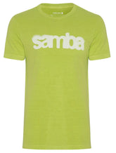 Camiseta Osklen Masculina Slim Stone Samba Spray Verde Lima