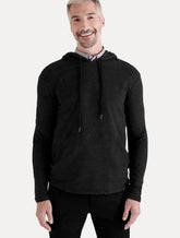 Casaco Reserva Masculino Moletinho Hoodie Capuz Preto Mescla