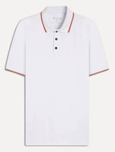 Polo Ellus Masculina Piquet Classic Easa Friso Dark Branca