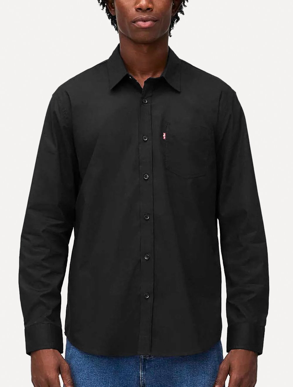 Camisa Levis Masculina Standard One Pocket Preta