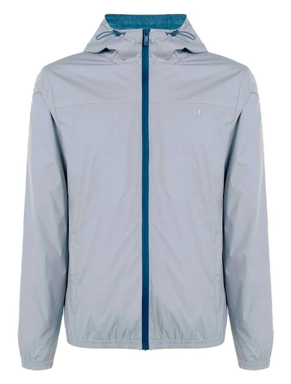 Jaqueta Dudalina Masculina Nylon Hoodie Corta Vento Cinza Médio