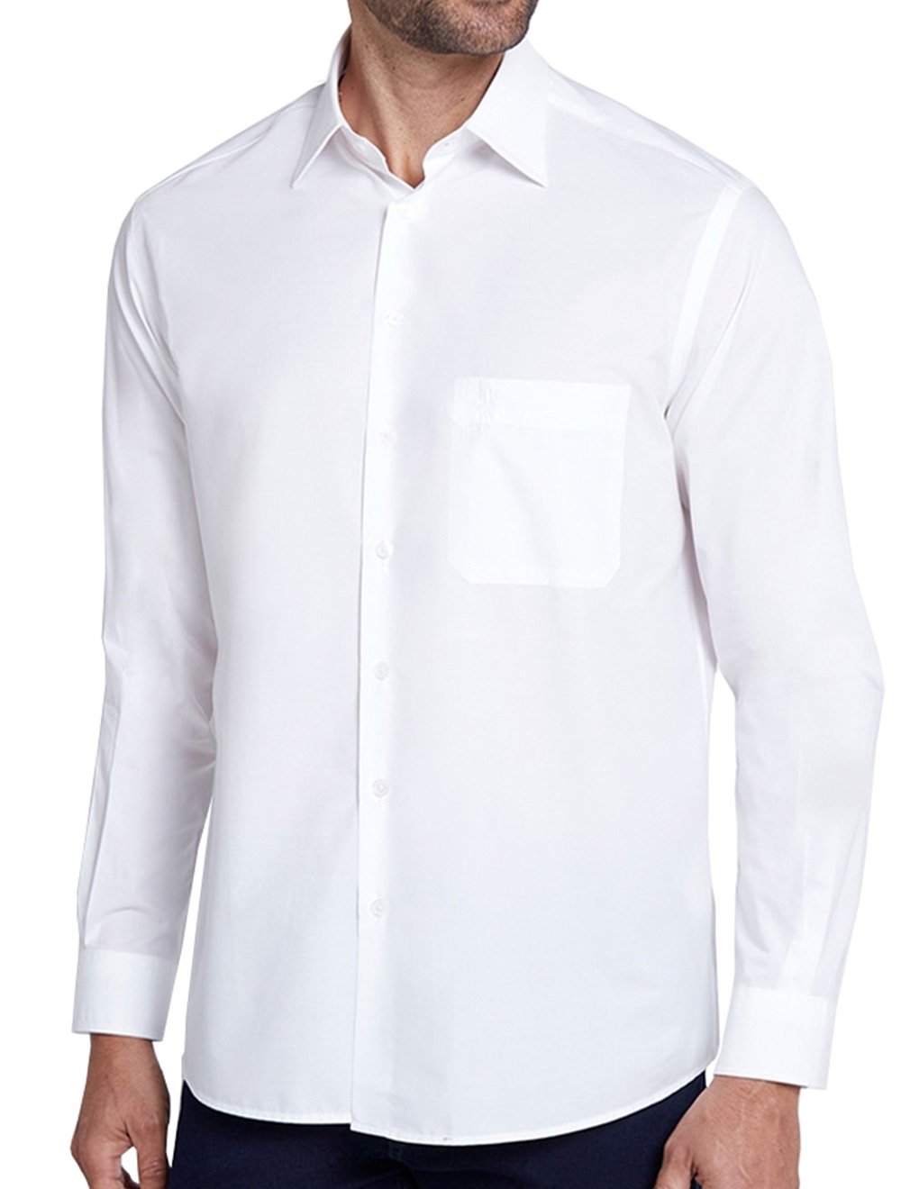 Camisa Dudalina Masculina Comfort Tricoline Lisa Branca