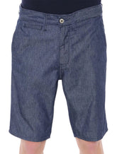 Bermuda Lacoste Masculina Sarja Chino Classic Azul Médio