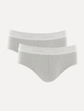 Cueca Calvin Klein Brief Cotton Stretch Classic C11.01 CZ05 Cinza Pack 2UN