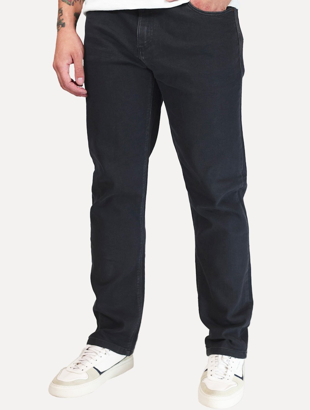 Calça Dudalina Jeans Masculina Concept Five Pockets Preta