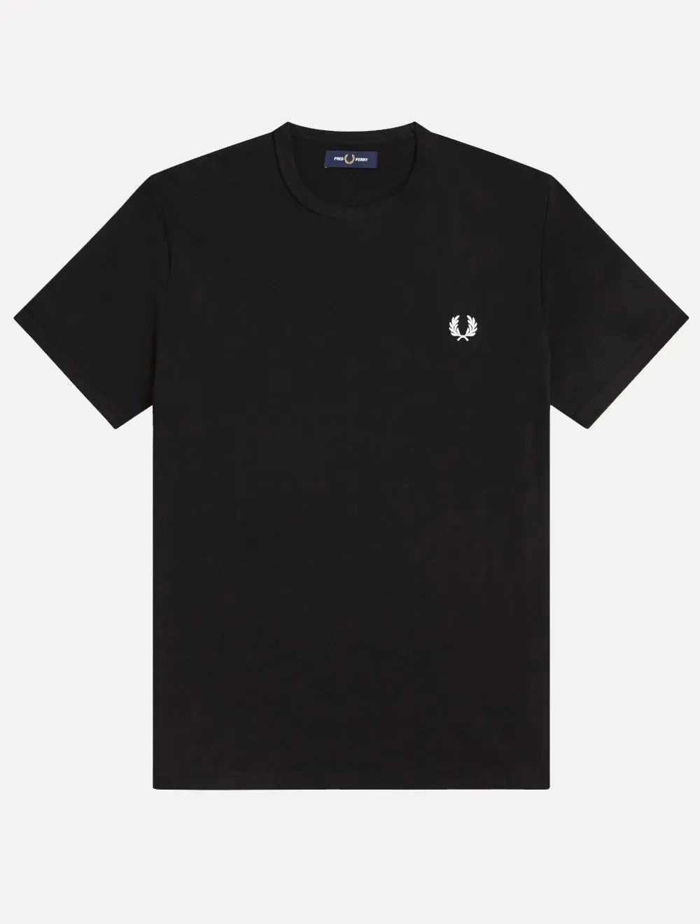 Camiseta Fred Perry Masculina Regular Ringer Logo Preta