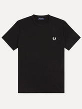 Camiseta Fred Perry Masculina Regular Ringer Logo Preta