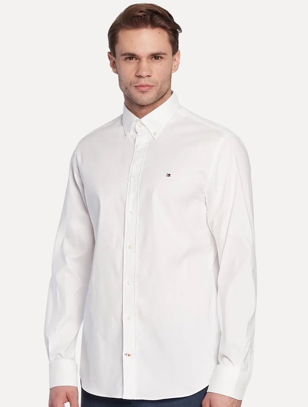 Camisa Tommy Hilfiger Masculina Regular Core Oxford Branca