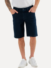 Bermuda King & Joe Jeans Masculina Slim Blue Black Escura