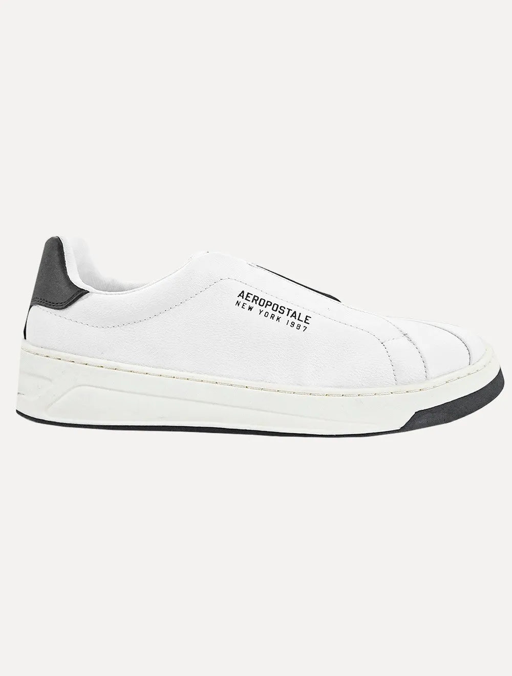 Tênis Aeropostale Masculino Casual Elastico NY 1987 Preto/Branco