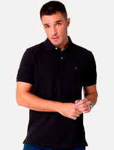 Polo Tommy Hilfiger Masculina Coupe Sur Ivy Preta